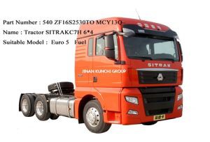 Sinotruk Tractor SITRAK C7H 6 * 4 Fjuwil EuroV